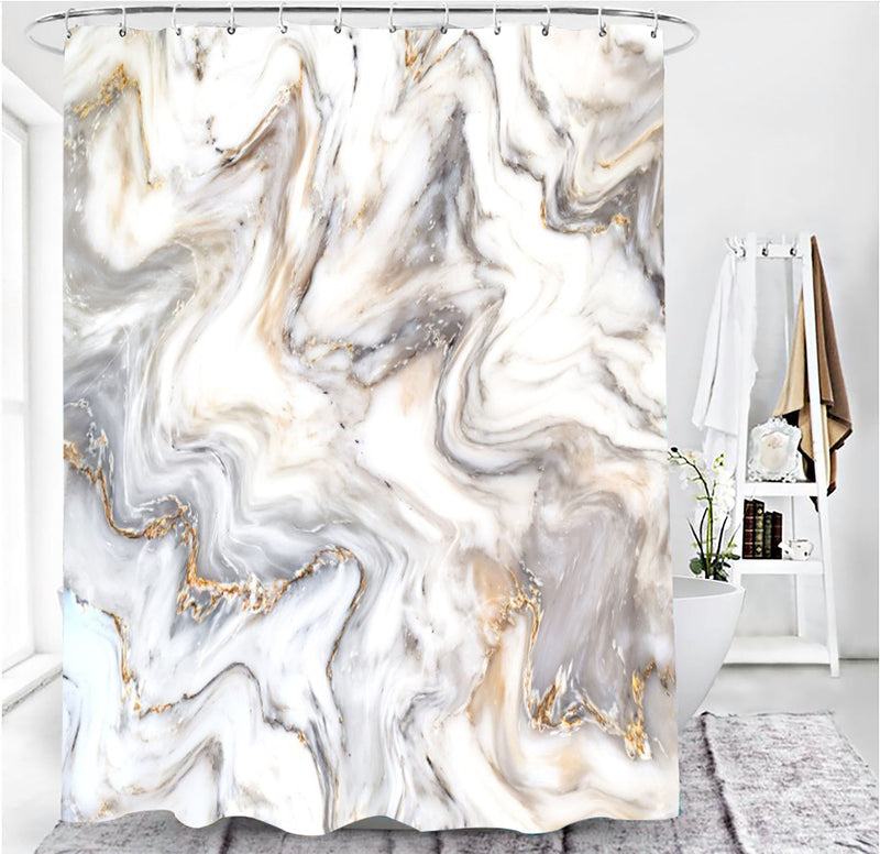 Noble Marble Shower Curtain Set