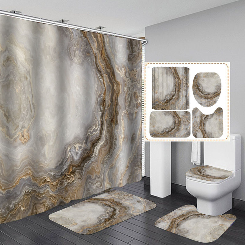 Noble Marble Shower Curtain Set