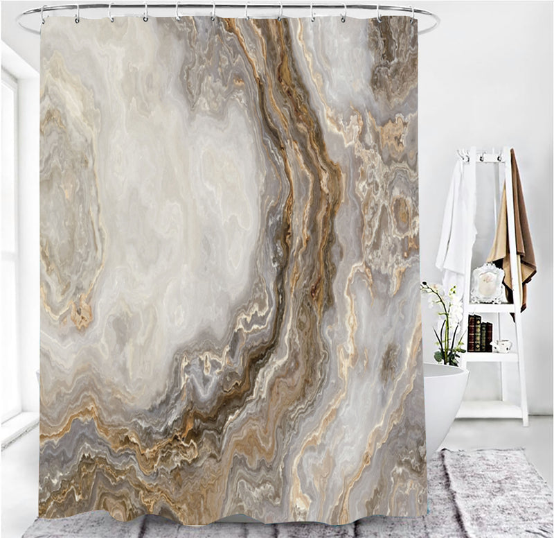 Noble Marble Shower Curtain Set