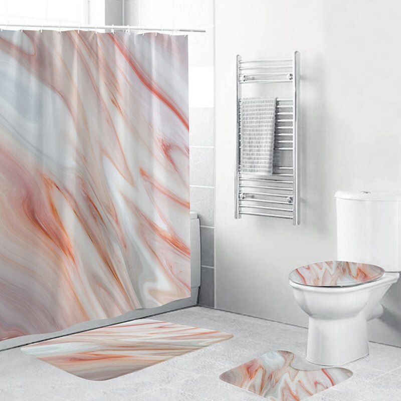 Noble Marble Shower Curtain Set