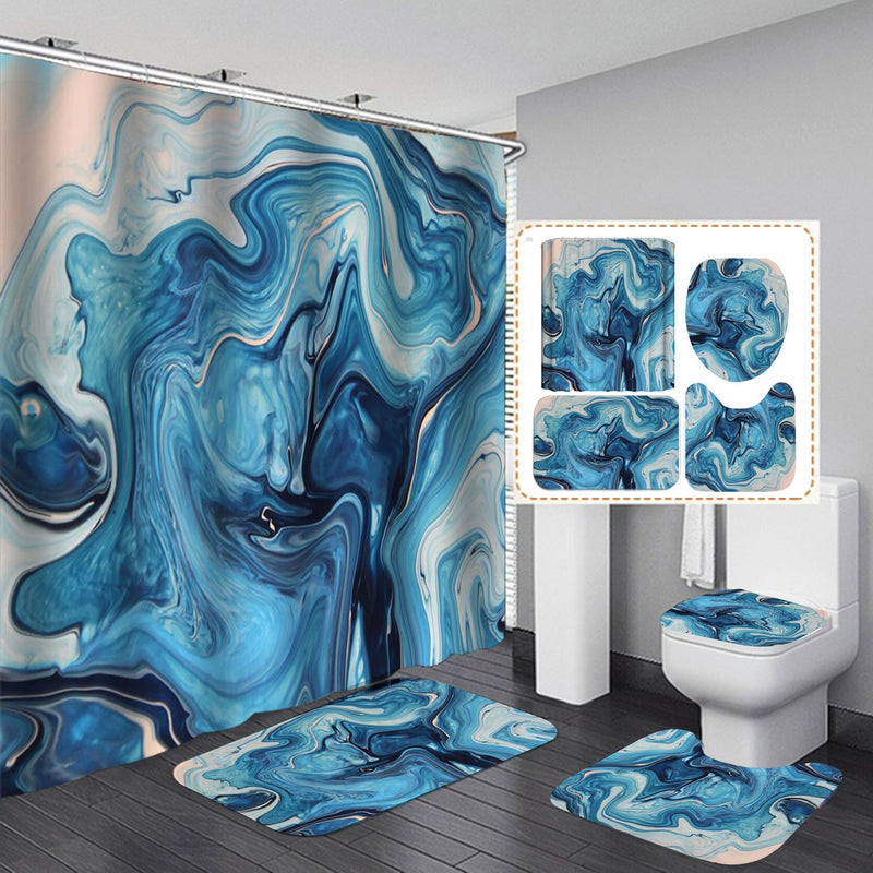 Noble Marble Shower Curtain Set