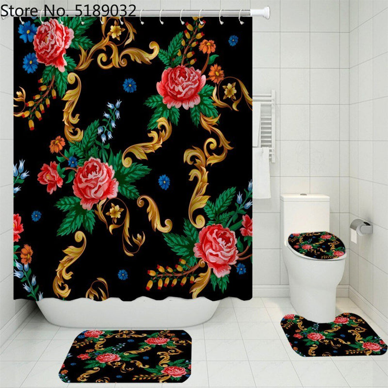 French touch Shower Curtain Set