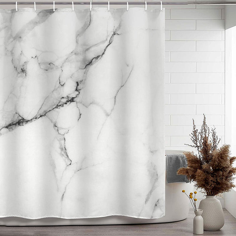 Marble Shower Curtain Set