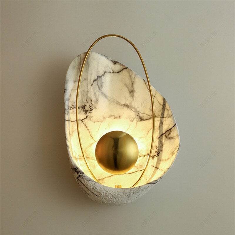 Marble Shell Wall Lamp