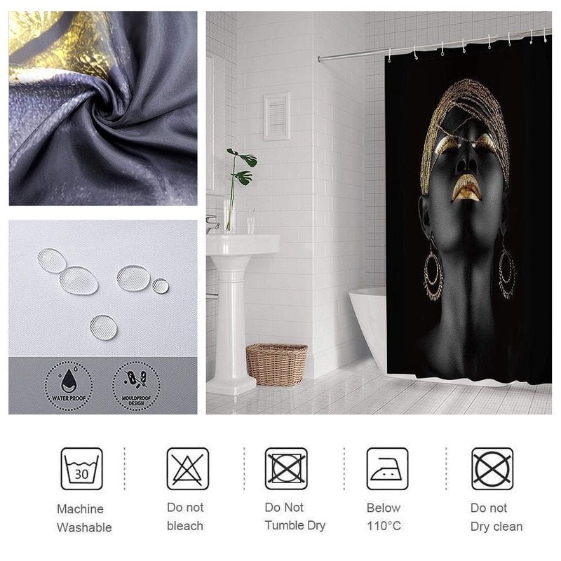 Liberian Girl Shower Curtains