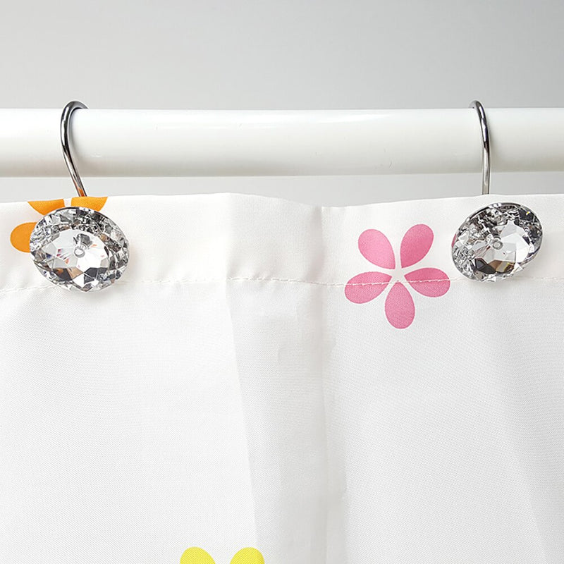 Crystal Ball Shower Curtain Hooks