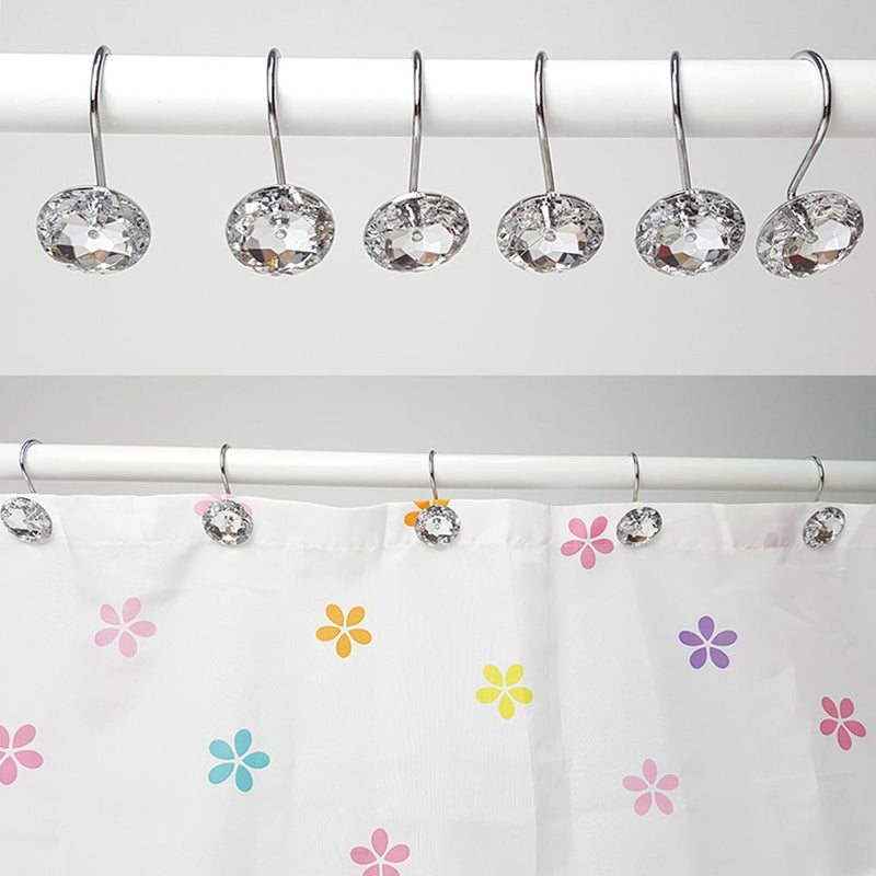 Crystal Ball Shower Curtain Hooks