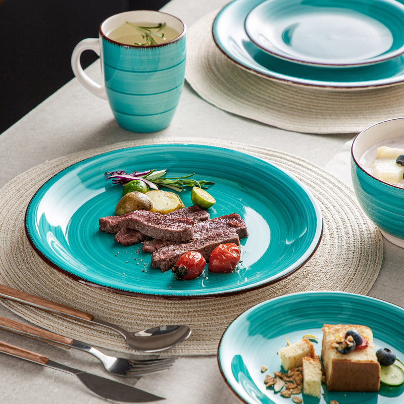 Aqua Porcelain Dinner Set